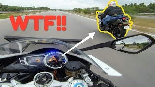 DAYTONA 675R vs R1 230kmph  INSANE INDIAN STREET RACE [upl. by Watkins]