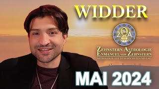 WIDDER MONATSHOROSKOP MAI 2024  ZEHNSTERN ASTROLOGIE [upl. by Alleon]