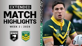 Pacific Championships 2024  New Zealand Kiwis vs Australian Kangaroos  Extended Highlights [upl. by Elberta734]