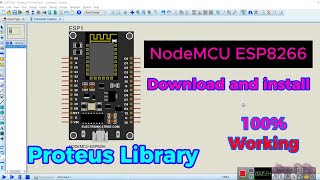 NodeMCU ESP8266 Proteus Library  ESP8266 In Proteus  ESP8266 Library Download  Proteus 8 TechBD [upl. by Milli]