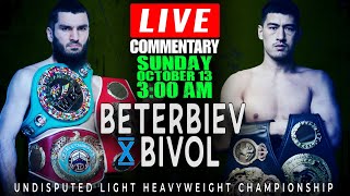 🔴LIVE ARTUR BETERBIEV VS DMITRY BIVOL BOXING CCOMMENTARY Undisputed Light heavyweight Championship [upl. by Loomis]