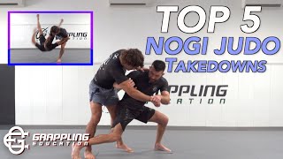 5 Best NoGi Judo Takedowns Throws for BJJ [upl. by Livvie]