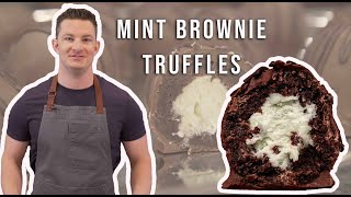 How to make MINT BROWNIE TRUFFLES  Weekly Cheats [upl. by Perloff]