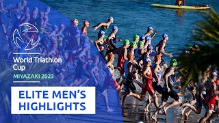 Highlights  2023 World Triathlon Cup Miyazaki Elite Mens Race [upl. by Mcgrody]