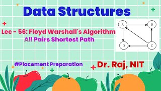 Lec  56 Floyd Warshalls Algorithm to find All Pairs Shortest Path in a Graph [upl. by Trimmer480]