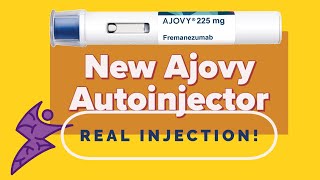 Ajovy Autoinjector  Stop Migraines  So Easy  Real Injection [upl. by Adlee35]