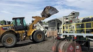 LippmannMilwaukee 4800R Impactor Crushing Recycled Asphalt [upl. by Gerstner992]