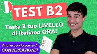 TEST ITALIANO B2 test completo  conversazione Italian B2 test [upl. by Litnahs]