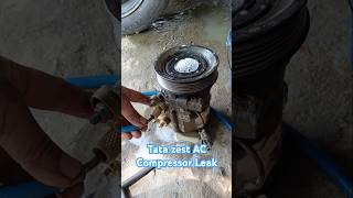 TATA Zest AC compressor leak Full VDO Coming Soon ShreeBalajiAuto tatazest tata accompressor [upl. by Edgerton]