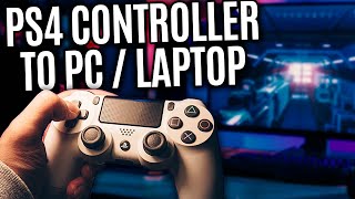 How to Connect PS4 Controller to PC WirelessWiredBluetooth  How to Use PS4 controller on PC [upl. by Edra]