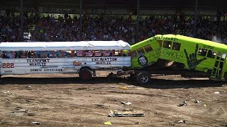 Demolition derby  BIG BUS  Lachute 2018 [upl. by Rellia34]