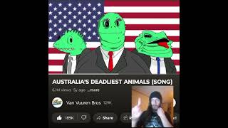 AUSTRALIAS DEADLIEST ANIMALSSONG THIS WAS CREATIVE 💜🖤INDEPENDENT ARTIST REACTS [upl. by Dygal]