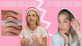 Microblading HEALING PROCESS What to expect [upl. by Lrae]