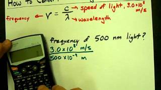 How to Convert Wavelength to Frequency [upl. by Vaclav]