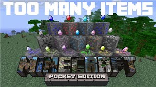 Too Many Items Mod  Minecraft Pocket Edition Script Mod [upl. by Barling27]