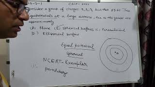 Consider a group of charges q1 q2 q3 q  Then equipotentials at a large distance due to this [upl. by Lerat]