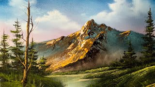 How To Paint A Beautiful Mountain Landscape In Oil  Paintings By Justin [upl. by Marder378]