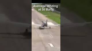 Average landing at St Barts shorts [upl. by Nesaj]