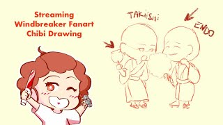 Drawing windbreaker chibi fanart [upl. by Leirraj21]