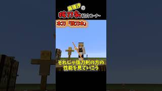 魔理沙の抜刀剣紹介 木刀「鉄刀木」編【Minecraft】 shorts [upl. by Ahsikyt246]