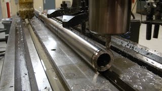 CUTTING A STRAIGHT KEYWAY with MILL [upl. by Olwen33]