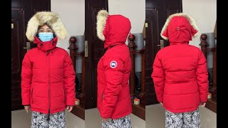 Canada Goose Chelsea Parka Down Jacket Try On Review [upl. by Ynatil93]