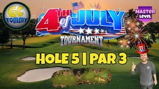 Master QR Hole 5  Par 3 HIO  4th of July Tournament Golf Clash Guide [upl. by Merril]