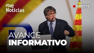 CATALUÑA ESPECIAL INFORMATIVO por el REGRESO DE PUIGDEMONT a ESPAÑA  RTVE Noticias [upl. by Eylatan386]