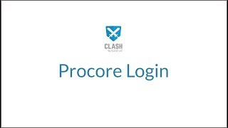 iConstruct Clash Procore Login [upl. by Ric]