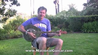 NATIONAL Tricone Tenor Resonator Guitar DEMO Learn About [upl. by Buchanan]