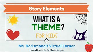 📖 What is a Theme  Story Elements for Kids  Reading Comprehension [upl. by Anitsyrc]