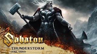 SABATON  Thunderstorm Official Lyric Video [upl. by Diella]