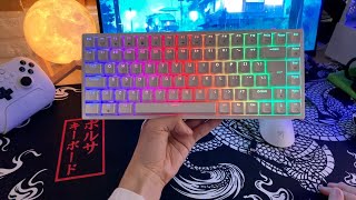 Teclado 75 Royal Kludge RK84  RGB Muito Lindo [upl. by Hamian]