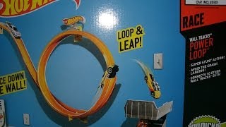 Hot Wheels Wall Tracks Power Loop 2014 [upl. by Bhatt]