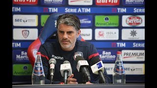 CagliariMilan la conferenza stampa prepartita [upl. by Ennaihs]