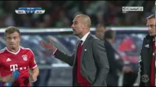 Pep Guardiola nervous reaction after Neuer fail 21122013 HD [upl. by Gallagher]