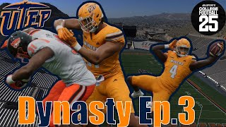 FCS Midwest is good  College Football 25 UTEP Dynasty  Ep 3 [upl. by Acsot]