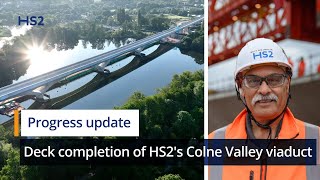 Britain gets its new longest rail bridge in major HS2 milestone [upl. by Nitnilc192]