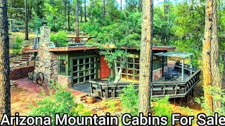 Arizona Cabins For Sale  399k  Fully Furnished  Arizona Mountain Cabins Arizona Real Estate [upl. by Asylem895]