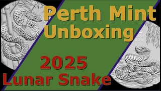 Perth Mint Unboxing  Silver amp Platinum Lunar Snake [upl. by Nylad]