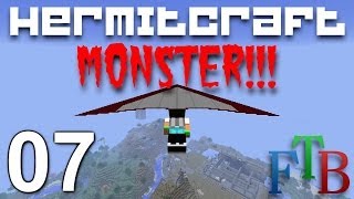 Hermitcraft FTB Monster Ep 7  Time to fly [upl. by Mannie]