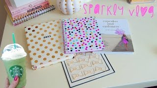 Sparkly Vlog  Fall Decorating Shopping At Target New Kate Spade Planner amp Pumpkins [upl. by Atirihs461]