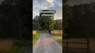 Cyklar med skev hjul fördig roligt roligaklipp svenskaklipp sverige [upl. by Enirak]