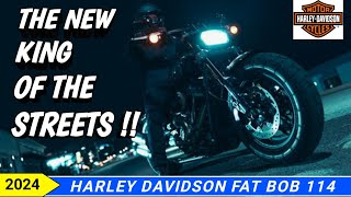 New 2024 Harley Davidson Fat Bob 114 Specs [upl. by Tildie557]