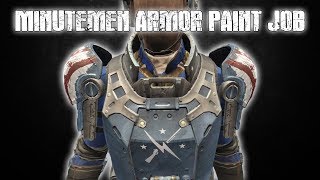 Minutemen Armor Paint Job  Fallout 4 Creation Club [upl. by Linus98]