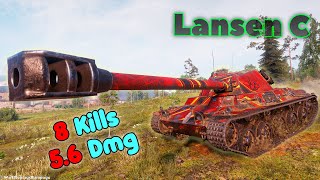 Lansen C  8 Frags 56K Damage Master by player marel124578 [upl. by Dixon]