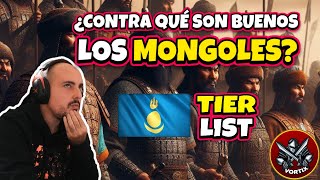 TIER LIST de enfrentamientos PARA MONGOLES en Age of Empires 4 [upl. by Chaker]