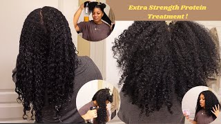 How To  ApHogee TwoStep Protein Treatment on Curly Hair  Natural Hair [upl. by Annav]