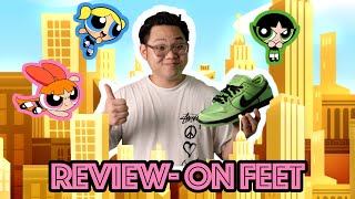 REVIEW ON FEET NIKE SB DUNK x POWERPUFF GIRLS quot BUTTERCUPquot [upl. by Ravahs]