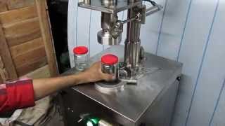 Bottle lug capping machine twist off capper [upl. by Ellehciram]